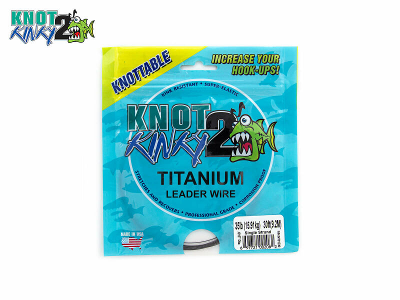 9 m Knot 2 Kinky Single-Strand Nickel-Titanium-Vorfachmaterial